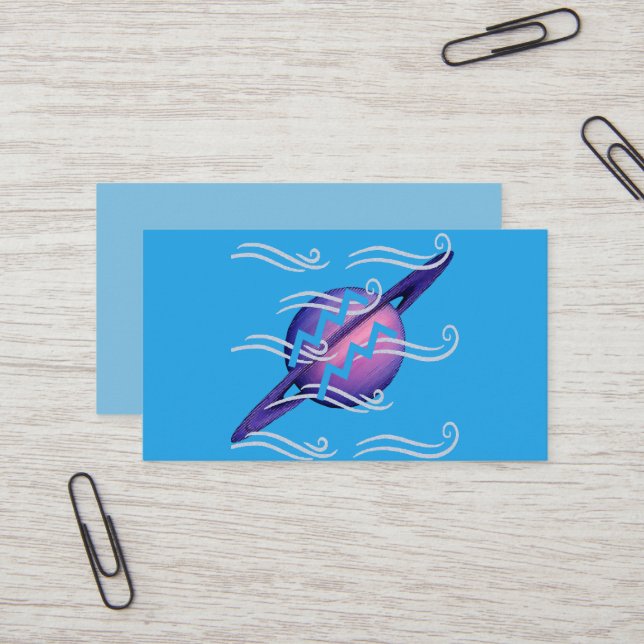 Tarjeta De Visita Acuario (Anverso/Reverso In Situ)