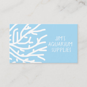 Tarjeta De Visita Acuario y provisiones de mascota