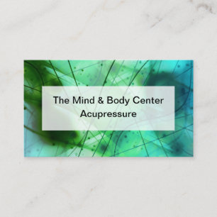 Tarjeta De Visita Acupresión Y Diseño Acupressurista