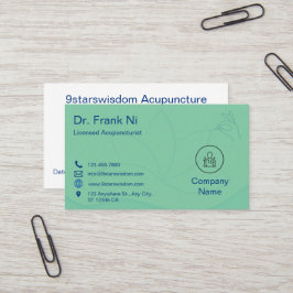Tarjeta De Visita Acupuncture Business Card  TCM Business card