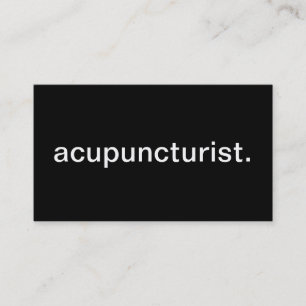 Tarjeta De Visita Acupuncturist