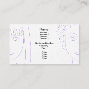 Tarjeta de visita adaptable de la belleza -