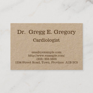 Tarjeta de visita adaptable del cardiólogo