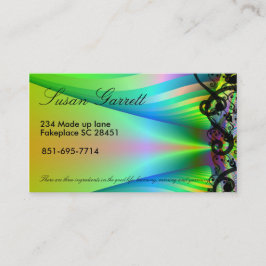 tarjeta de visita adaptable del fractal