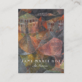 Tarjeta de visita adaptable del hotel de Paul Klee