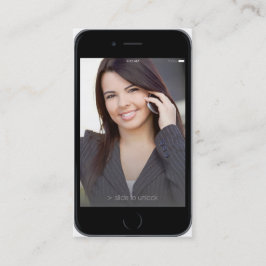 Tarjeta de visita adaptable profesional del iPhone