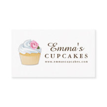 Tarjeta de visita adaptable simple de la magdalena