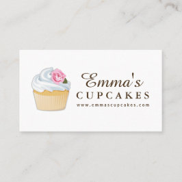 Tarjeta de visita adaptable simple de la magdalena