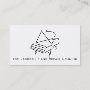 Tarjeta De Visita Adaptación de las lecciones de piano, del piano y