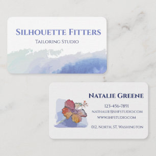 Tarjeta De Visita Adaptación estética de color azul blanco