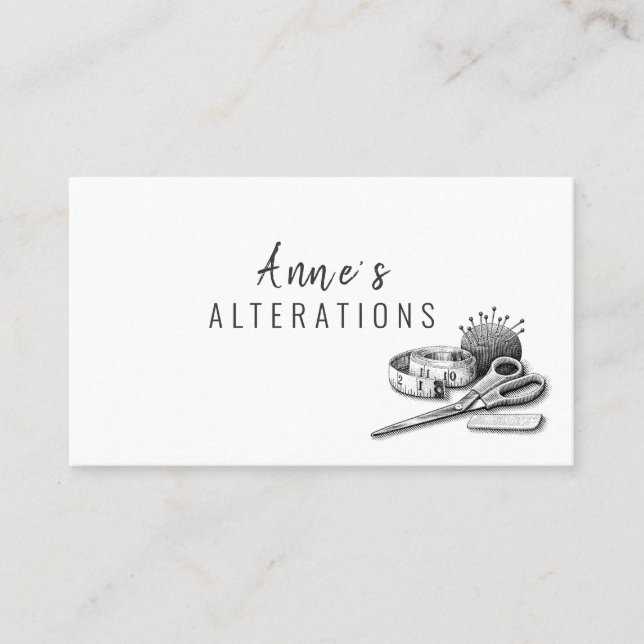 Tarjeta De Visita Adaptación, Estresante, Sastre (Anverso)