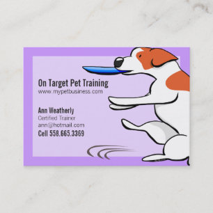 Tarjeta De Visita Adiestrador de perros Jack Russell Terrier del
