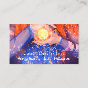 Tarjeta De Visita Adivina Bola de Cristal Reiki Sanación Energética