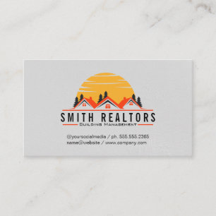 Tarjeta De Visita Administración de edificios   Inmobiliaria   Hogar