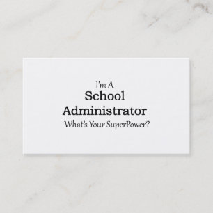 Tarjeta De Visita Administrador de escuela