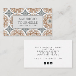 Tarjeta De Visita Administrador de inicio del Diseñador de interiore