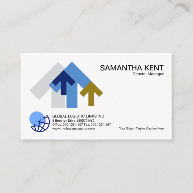 Tarjeta De Visita Administrador de logística de licencias de cadena  (Anverso)