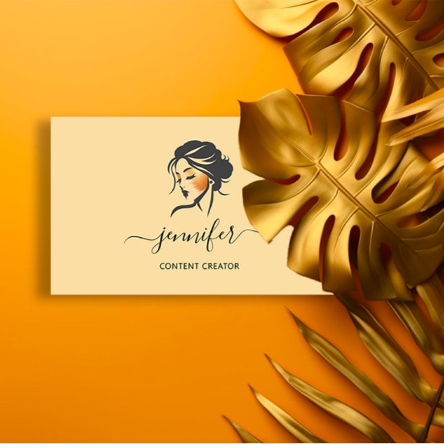 Tarjeta De Visita Administrador de medios sociales Creador de conten (Social Media Manager Content Creator QR Yellow Business Card)