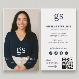 Tarjeta De Visita Administrador de medios sociales Foto Medios socia