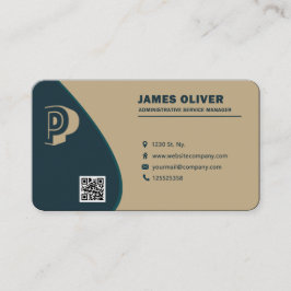 Tarjeta De Visita Administrador de servicios administrativos moderno
