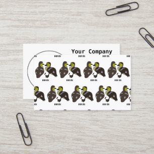 Tarjeta De Visita Adorable Twin Baby Duckling Huddling Personalizado