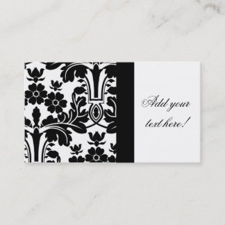 Tarjeta de visita adornada elegante del modelo del