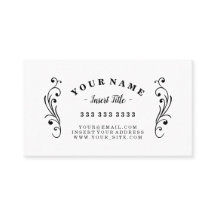 Adornado profesional curvada retro del texto