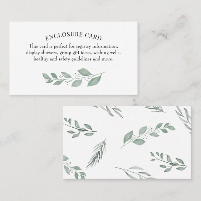 Tarjeta De Visita Adventure Awath Green Mountain Enclosure Card (Anverso / Reverso)