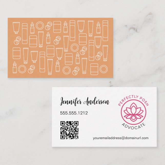 Tarjeta De Visita Advocate POSH perfecto (Anverso / Reverso)