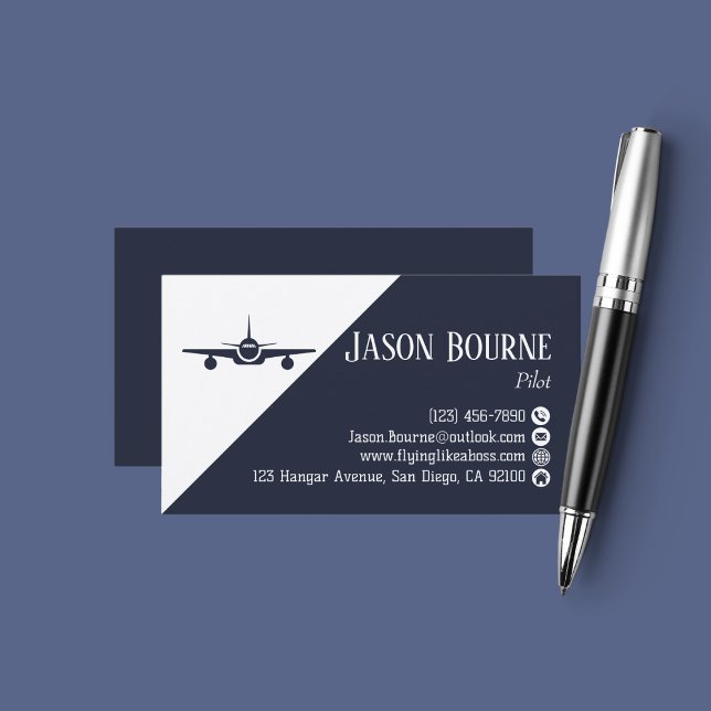 Tarjeta De Visita Aerolínea profesional piloto (Subido por el creador)