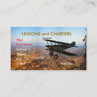 Tarjeta De Visita Aeroplano