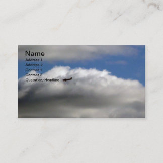 Tarjeta De Visita Aeroplano y nubes
