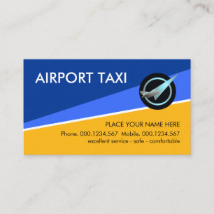 Tarjeta De Visita Aeropuerto Blue Skies Pista de Taxi