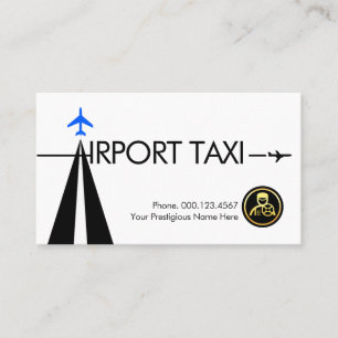 Tarjeta De Visita Aeropuerto de taxi en pista de la letra A