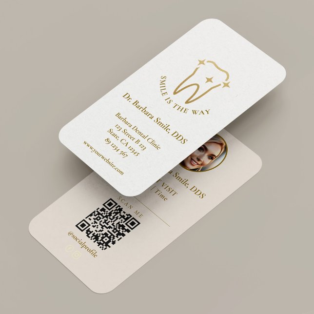 Tarjeta De Visita Aesthetic Dentist Dental Clinic Visit White Sand ( Aesthetic Dentist Dental Clinic Visit White Sand Business Card
)