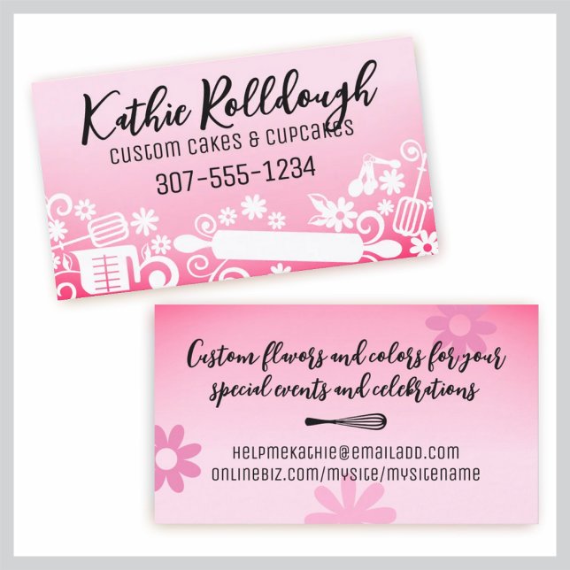 Tarjeta De Visita Afilador rodante de los utensilios de horneado par (Subido por el creador)