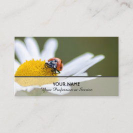 Tarjeta De Visita Afortunados y positivos ladybugs por un bienestar