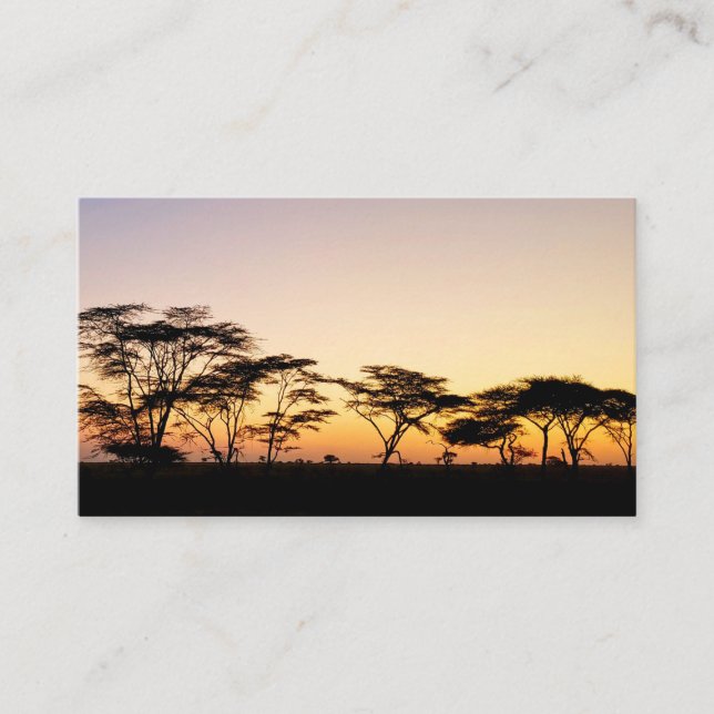 Tarjeta De Visita África - Sunset (Anverso)