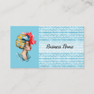 Tarjeta de visita africana de la mujer