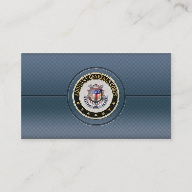 Tarjeta De Visita AG Corps Insignia Regimental [3D] (Anverso)