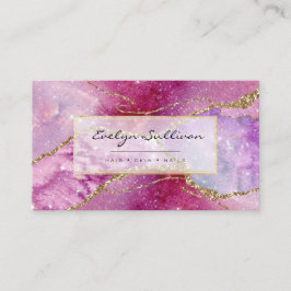 Tarjeta De Visita agata acuarela elegante