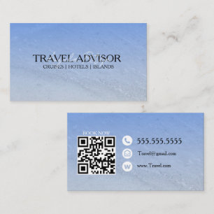 Tarjeta De Visita Agencia de consultoría de asesor de viajes Islas