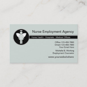 Tarjeta De Visita Agencia de empleo médico