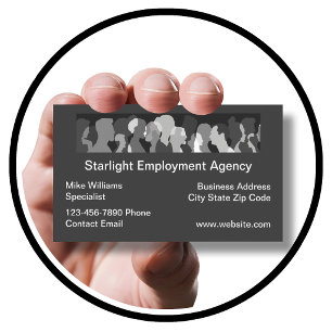 Tarjeta De Visita Agencia de empleo única cazatalentos