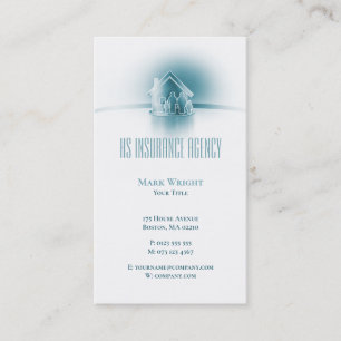 Tarjeta De Visita Agencia de seguros del SA profesional Seguridad