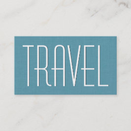 Tarjeta De Visita AGENCIA DE VIAJE Aqua Estilo simple V63H