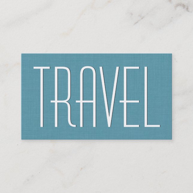 Tarjeta De Visita AGENCIA DE VIAJE Aqua Estilo simple V63H (Anverso)