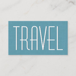 Tarjeta De Visita AGENCIA DE VIAJE Aqua Estilo simple V63H