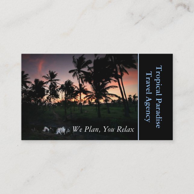 Tarjeta De Visita Agencia de viajes (Anverso)