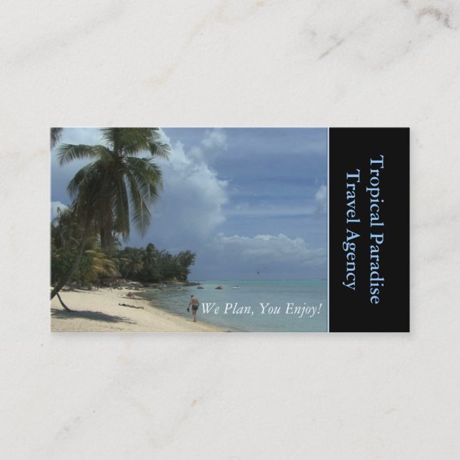 Tarjeta De Visita Agencia de viajes (Anverso)